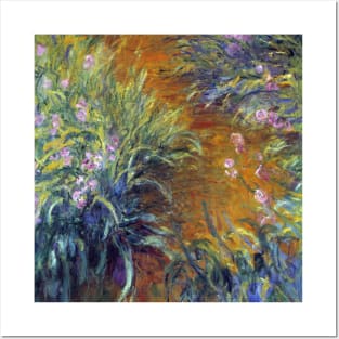 The Path Through the Irises by Claude Monet Posters and Art